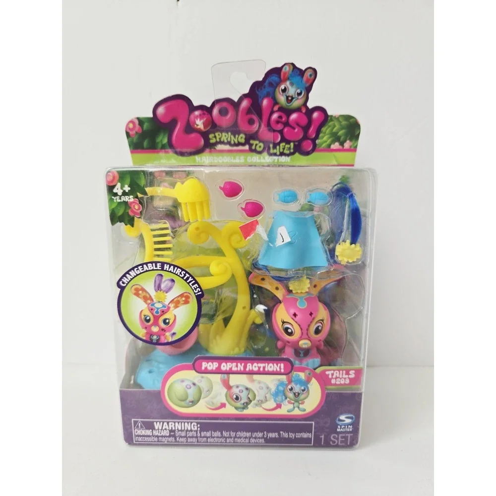 Zoobles Spring to Life toy action figure Tails #209 Hairdoobles